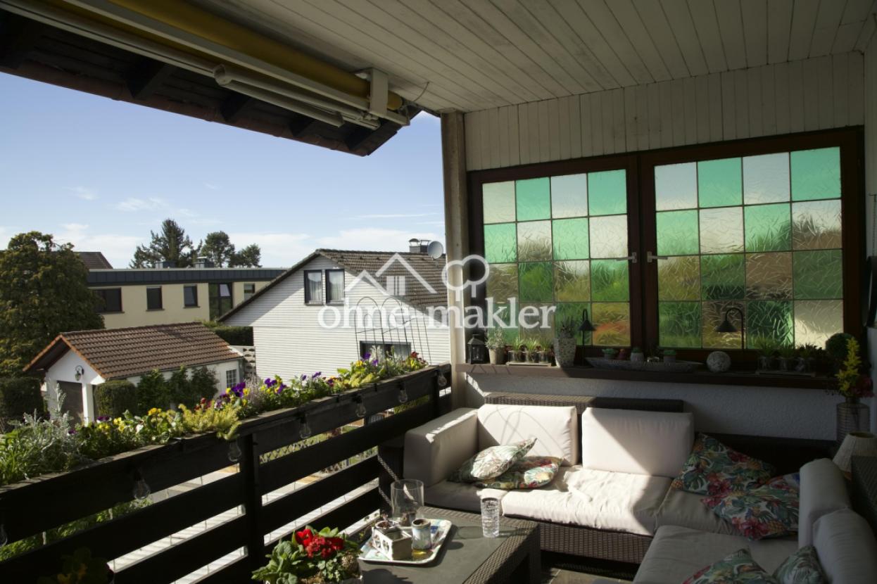 Sonniger Balkon - Obergeschoss