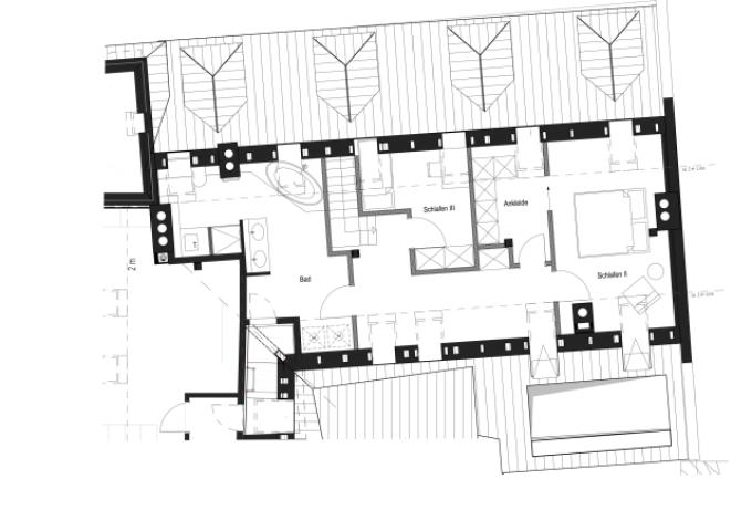 Grundriss Variante 1 DG