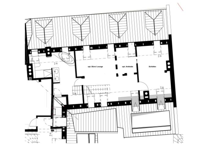 Grundriss Variante 2 DG