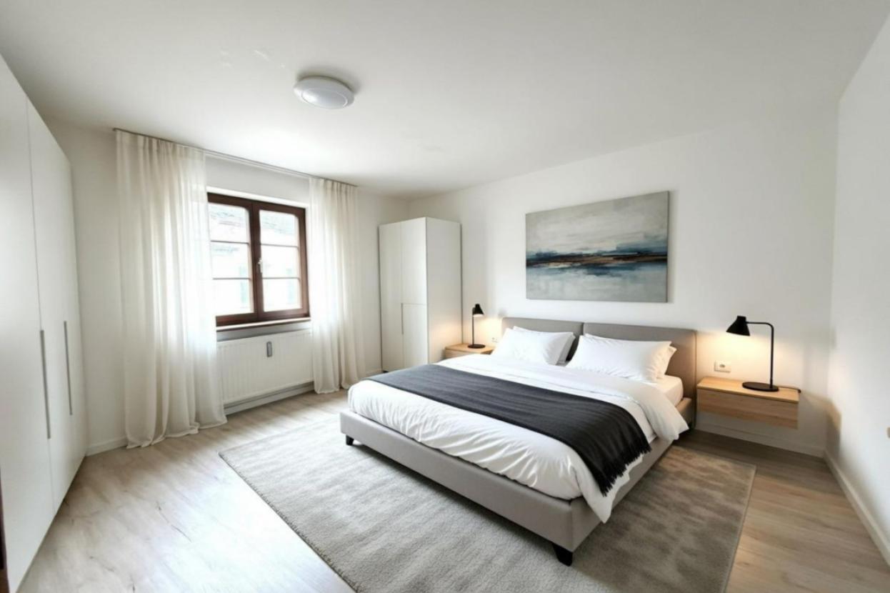 1.OG Schlafzimmer digital modernisiert