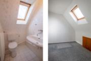 Links: WC im DG | Rechts: Büro oder Abstellraum im DG