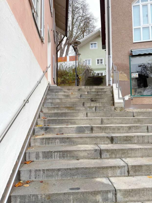 Treppe zum Haus