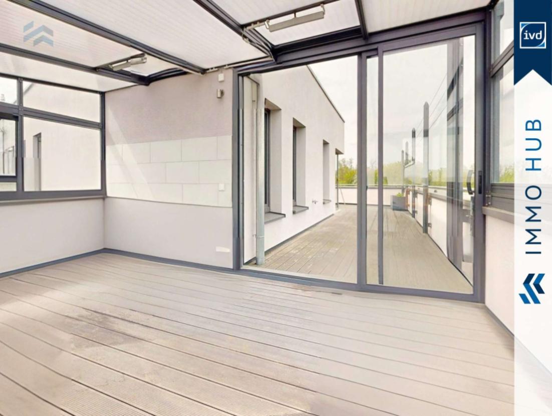 Glashaus auf Dachterrasse