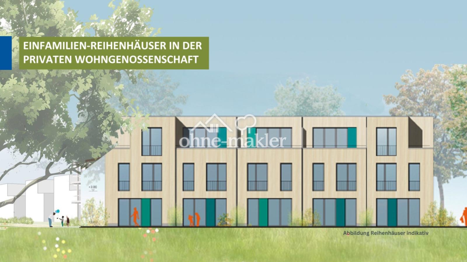 Indikative Ansicht Reihenhäuse