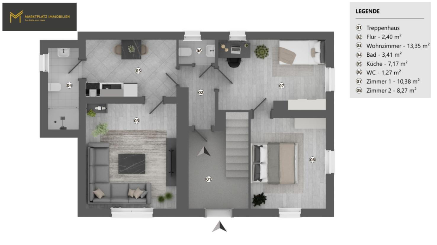 EG Haupthaus leerstehend