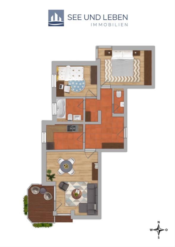 Visualisierter Grundriss