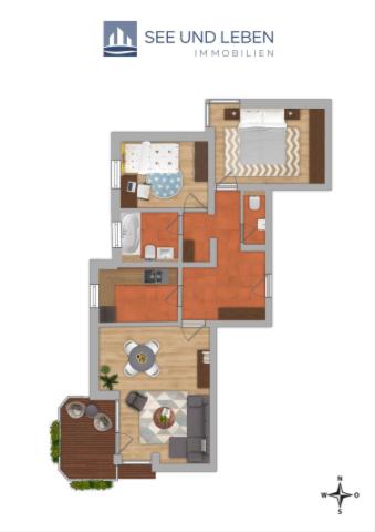 Visualisierter Grundriss