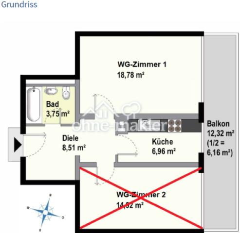 Zimmer Nr. 1 verfügbar