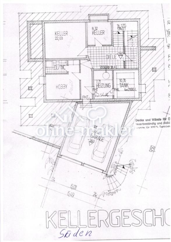 Grundriss Keller