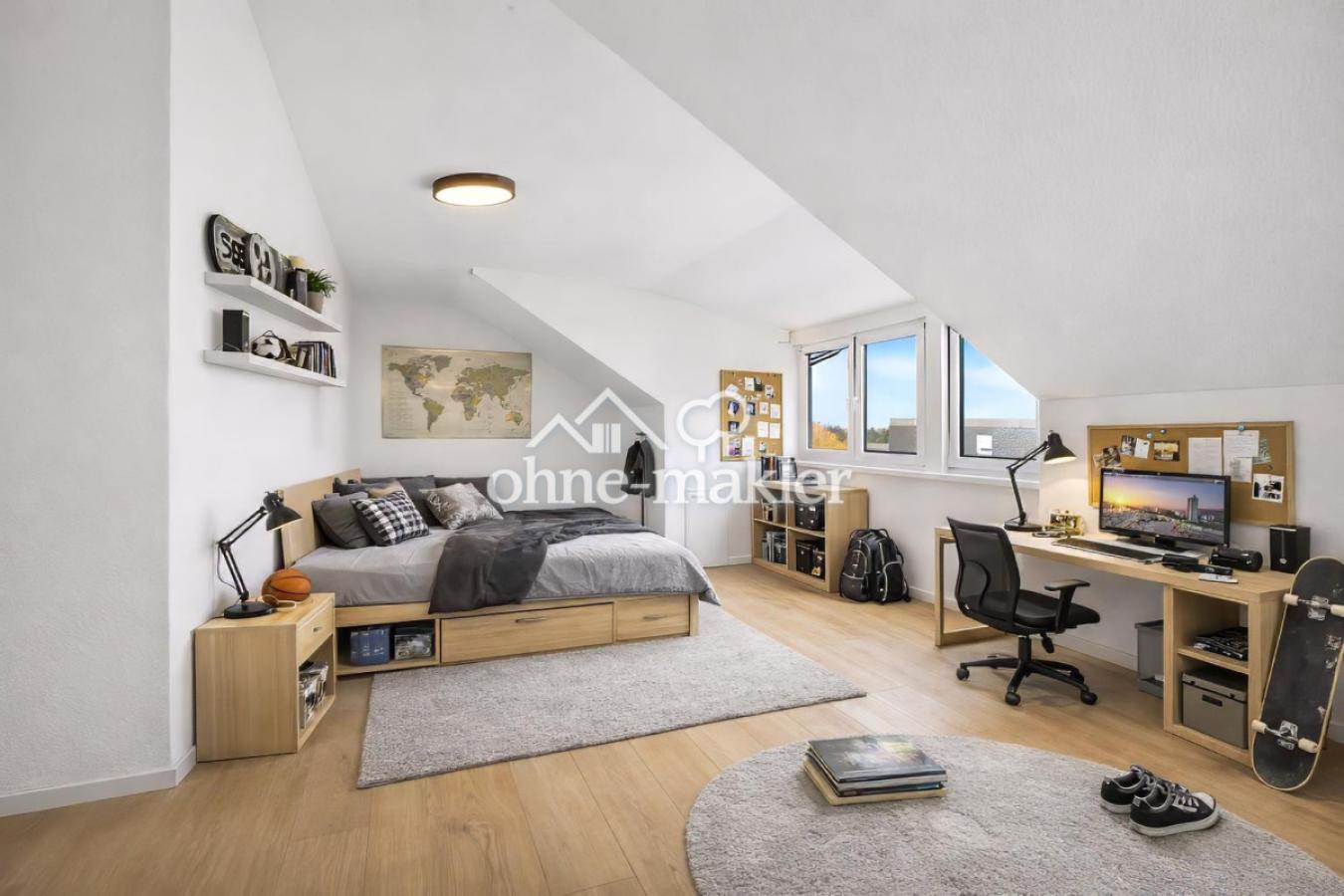 Schlafzimmer 2 DG visualisiert