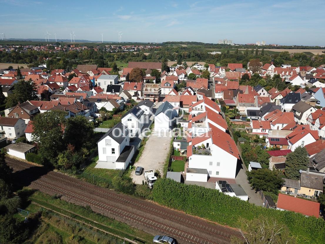 Blick auf Bauplatz