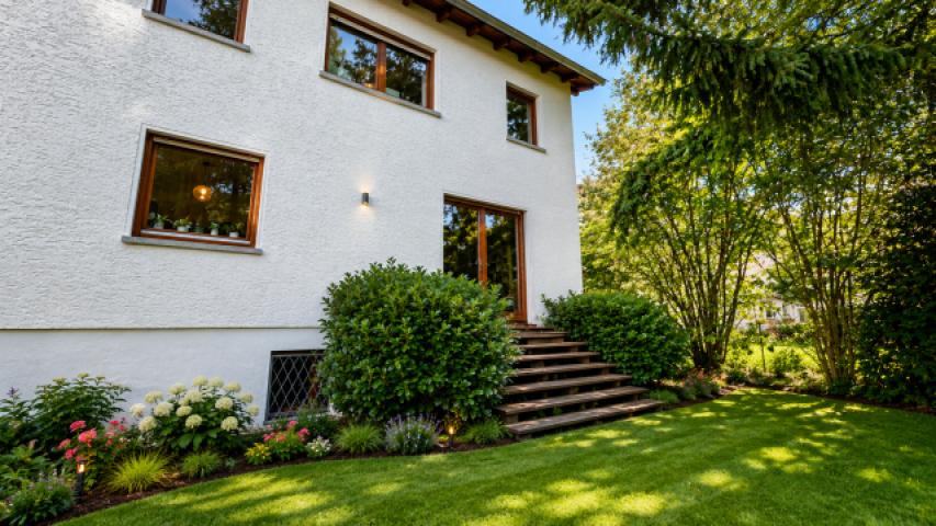 Garten Rückseite