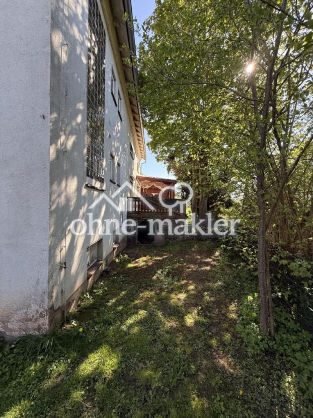 Blick auf die Terrasse im EG