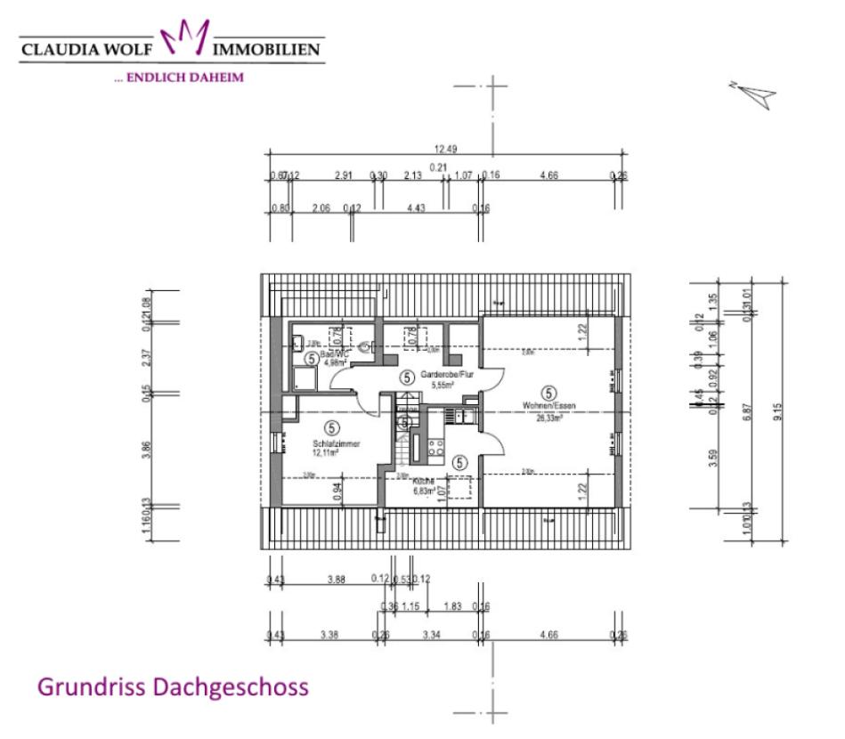 Grundriss Dachgeschoss