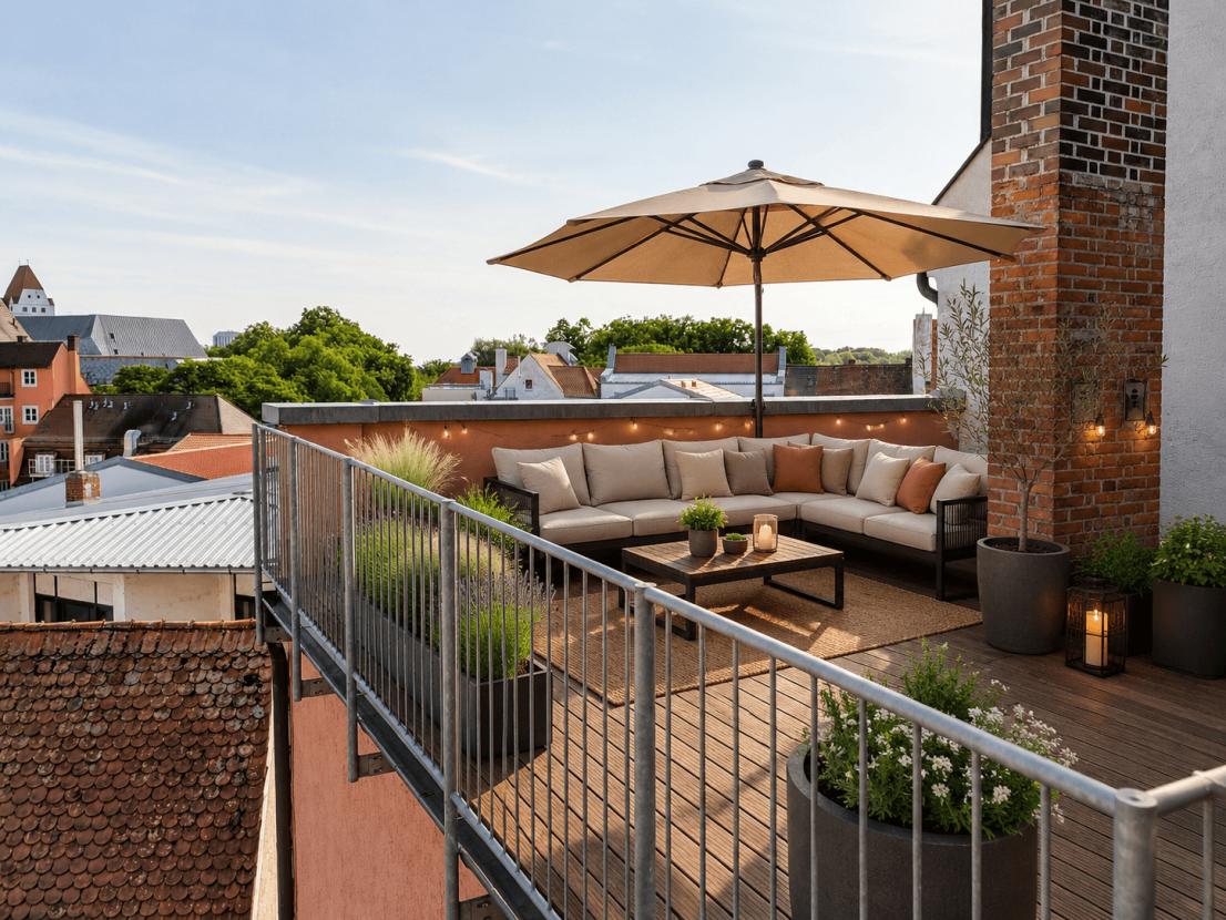 Dachterrasse (KI generiert)