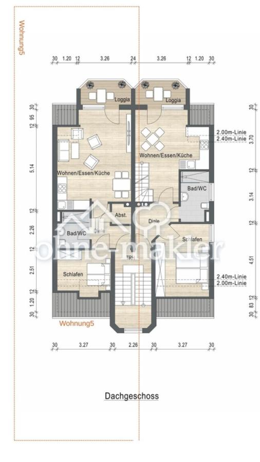 Grundriss Wohnung 5