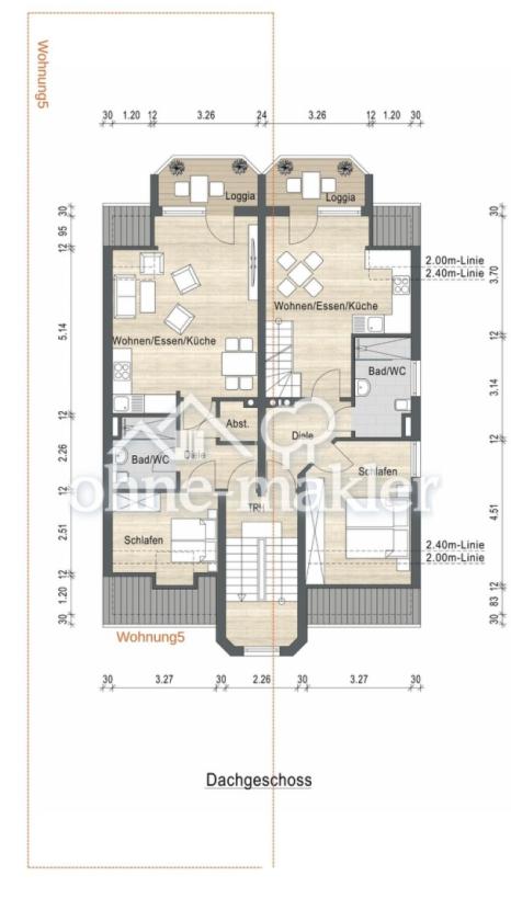 Grundriss Wohnung 5