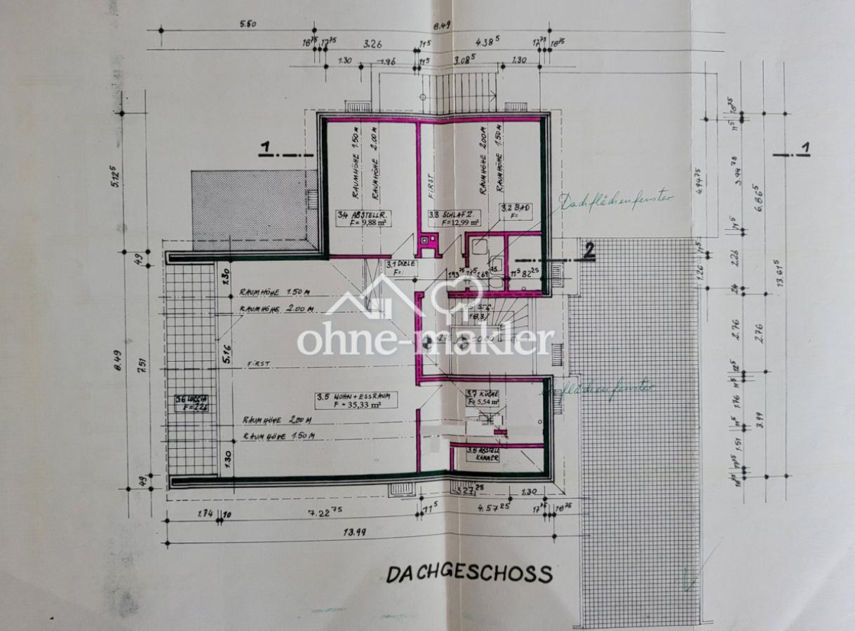 Dachgeschoss Grundriss