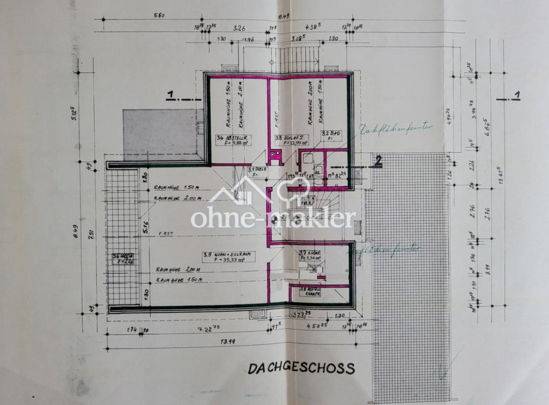 Dachgeschoss Grundriss