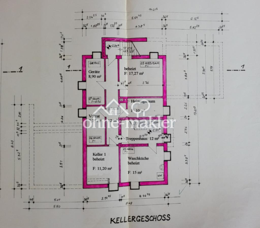 Kellergeschoss Grundriss