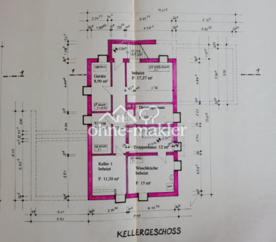 Kellergeschoss Grundriss