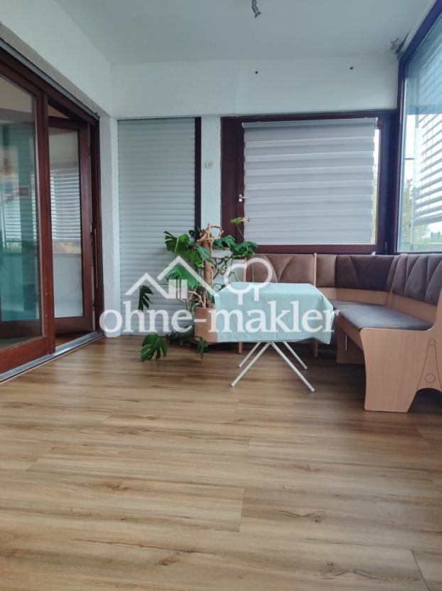 verglaster Balkon
