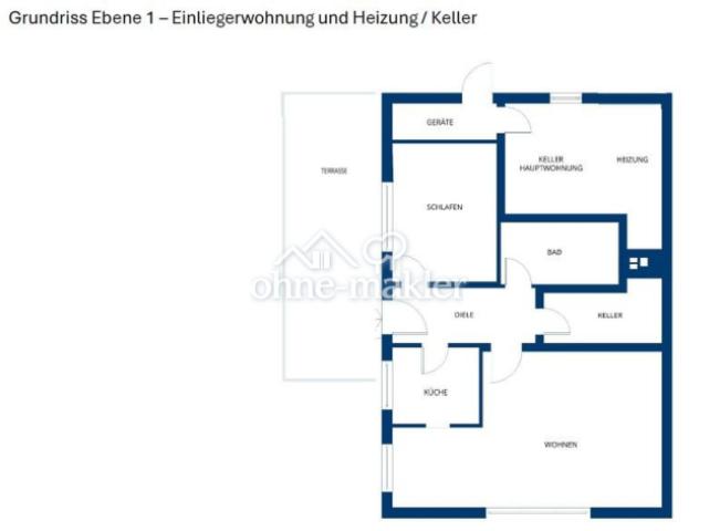 Grundriss Ebene 1 - Einliegerw