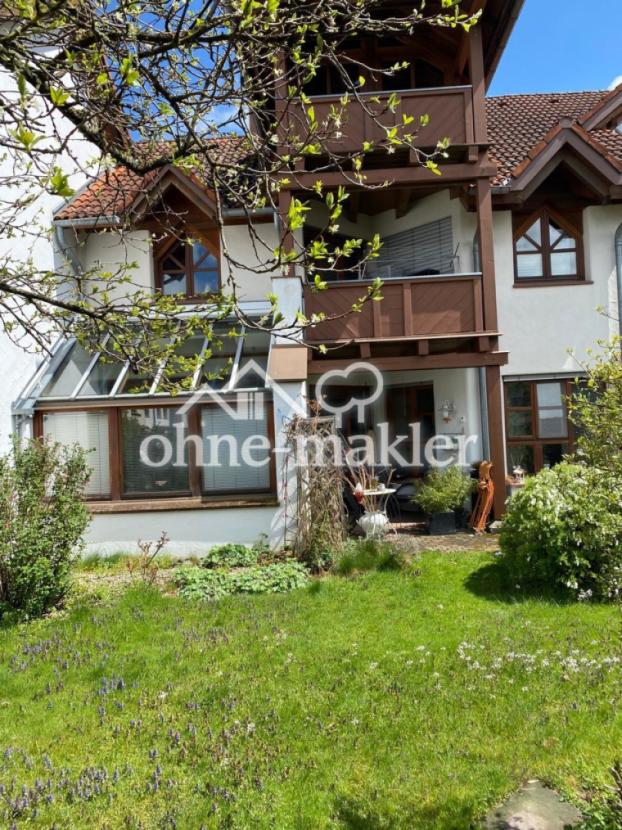 Rückseite mit Garten