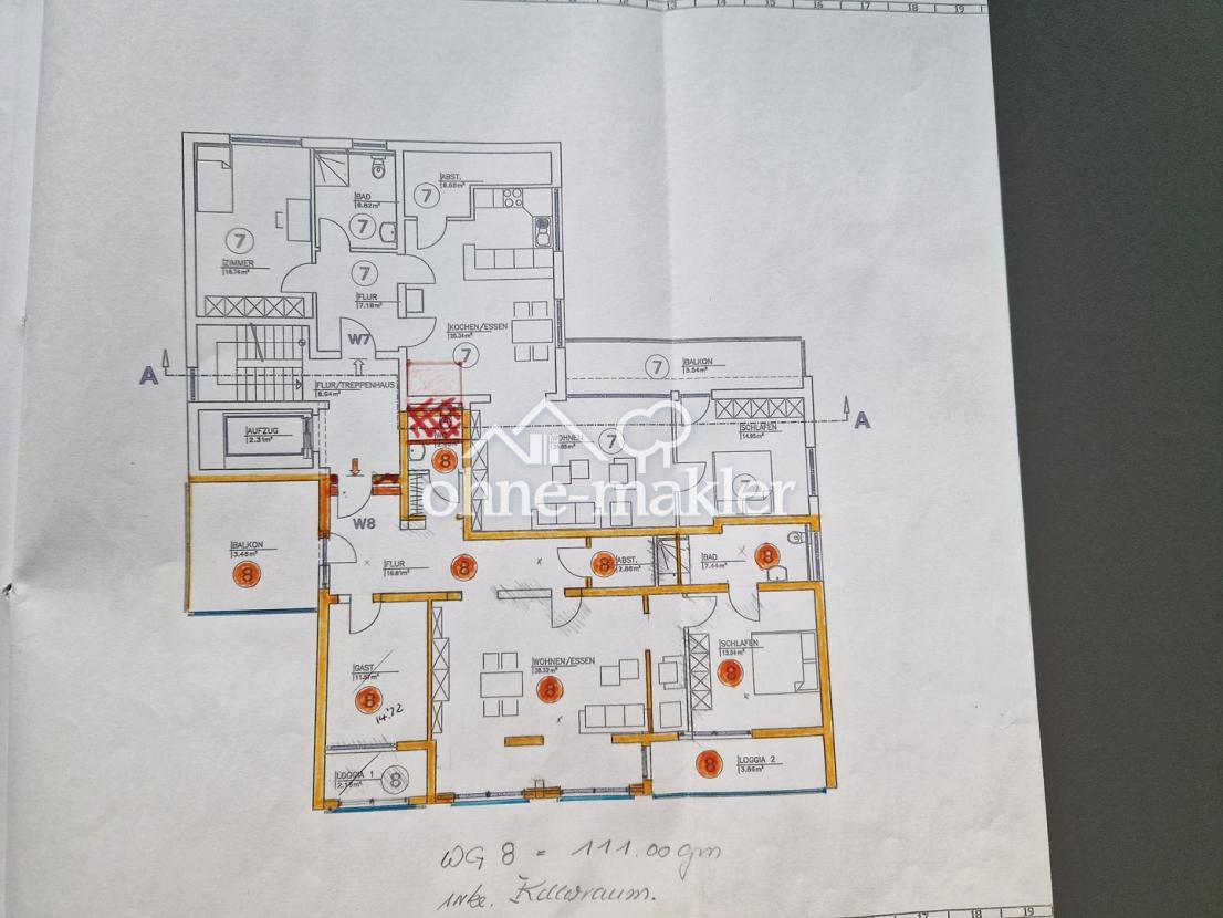 Grundriss Wohnung 8