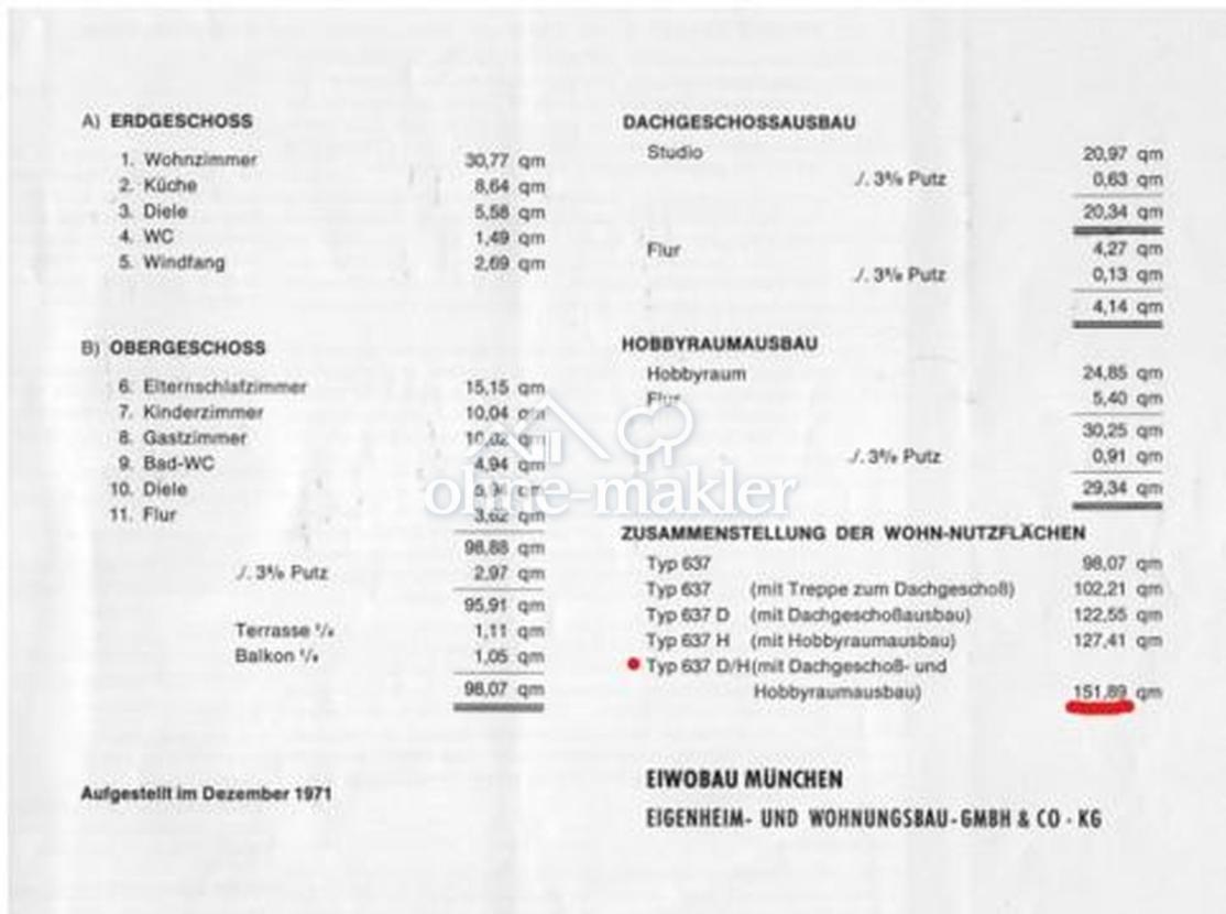 Flächenangaben Räume
