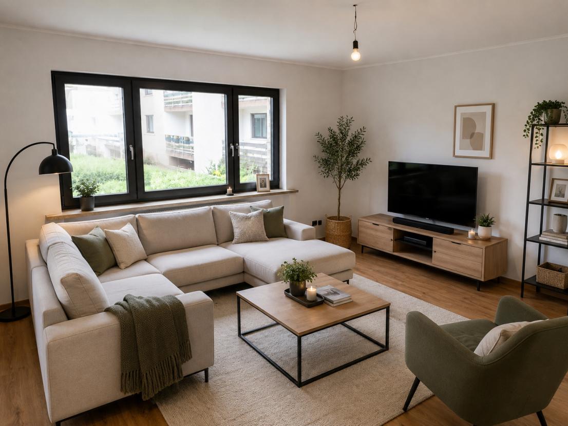 Einrichtungsbeispiel Wohnzimmer