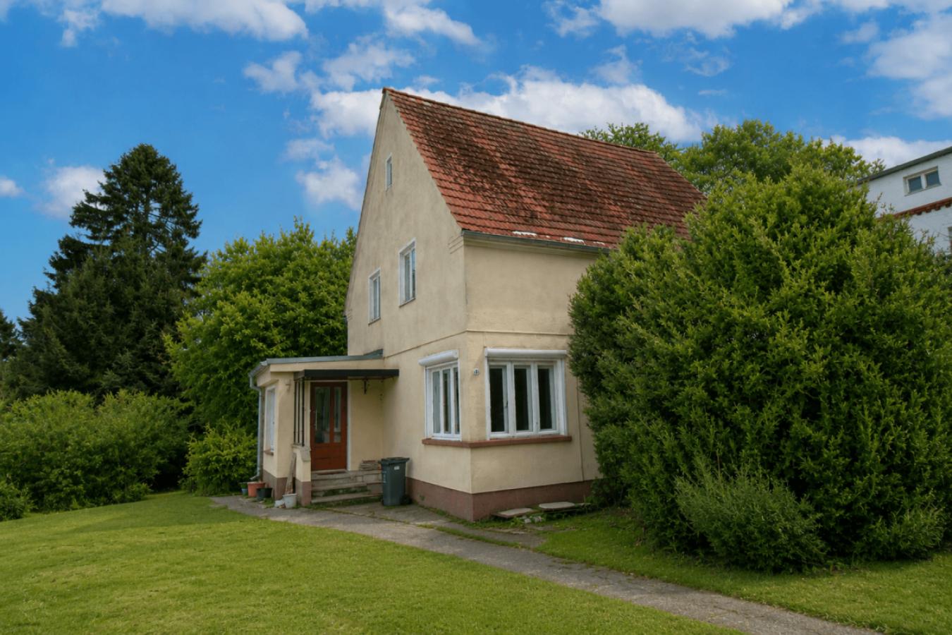 Ansicht von der Einfahrt