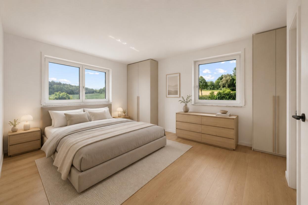 Beispiel Schlafzimmer nach Fertigstellung