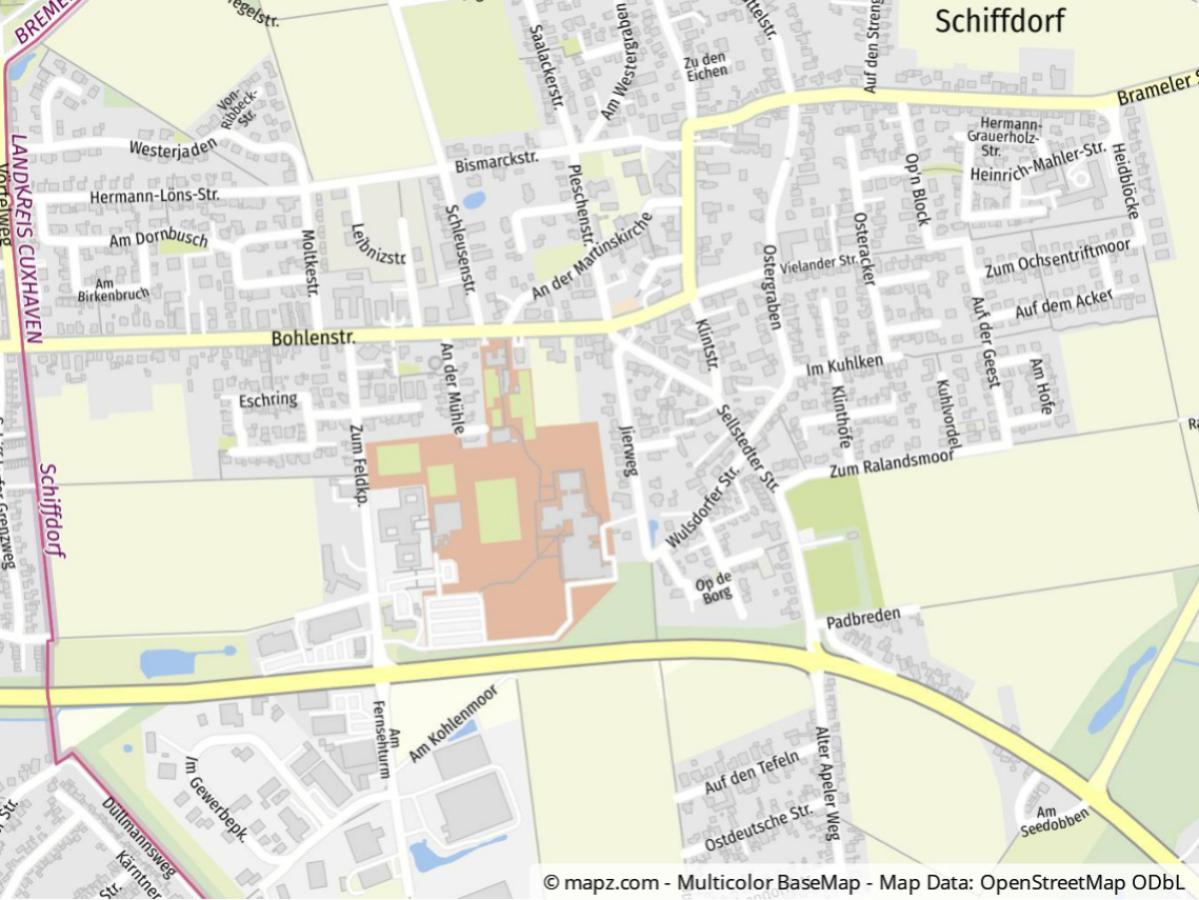 Geolyzer Kartenausschnitt