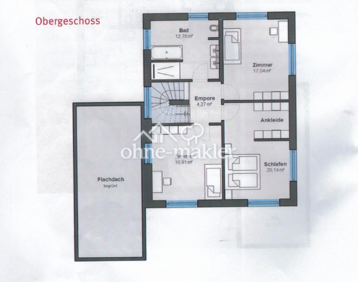Grundriss Obergeschoss