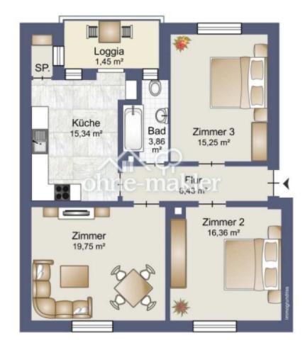 Grundriss Wohnung
