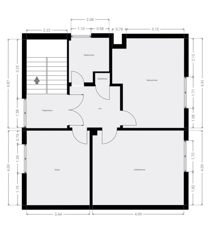 Grundriss Skizze 1.OG