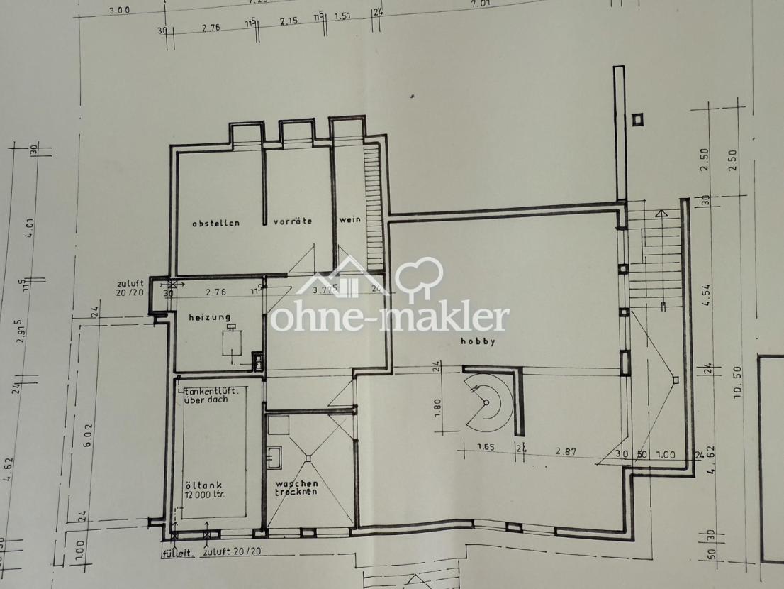 Grundriss Untergeschoss