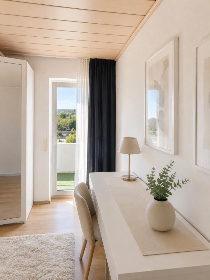 So kann das Schlafzimmer aussehen. KI-Bild