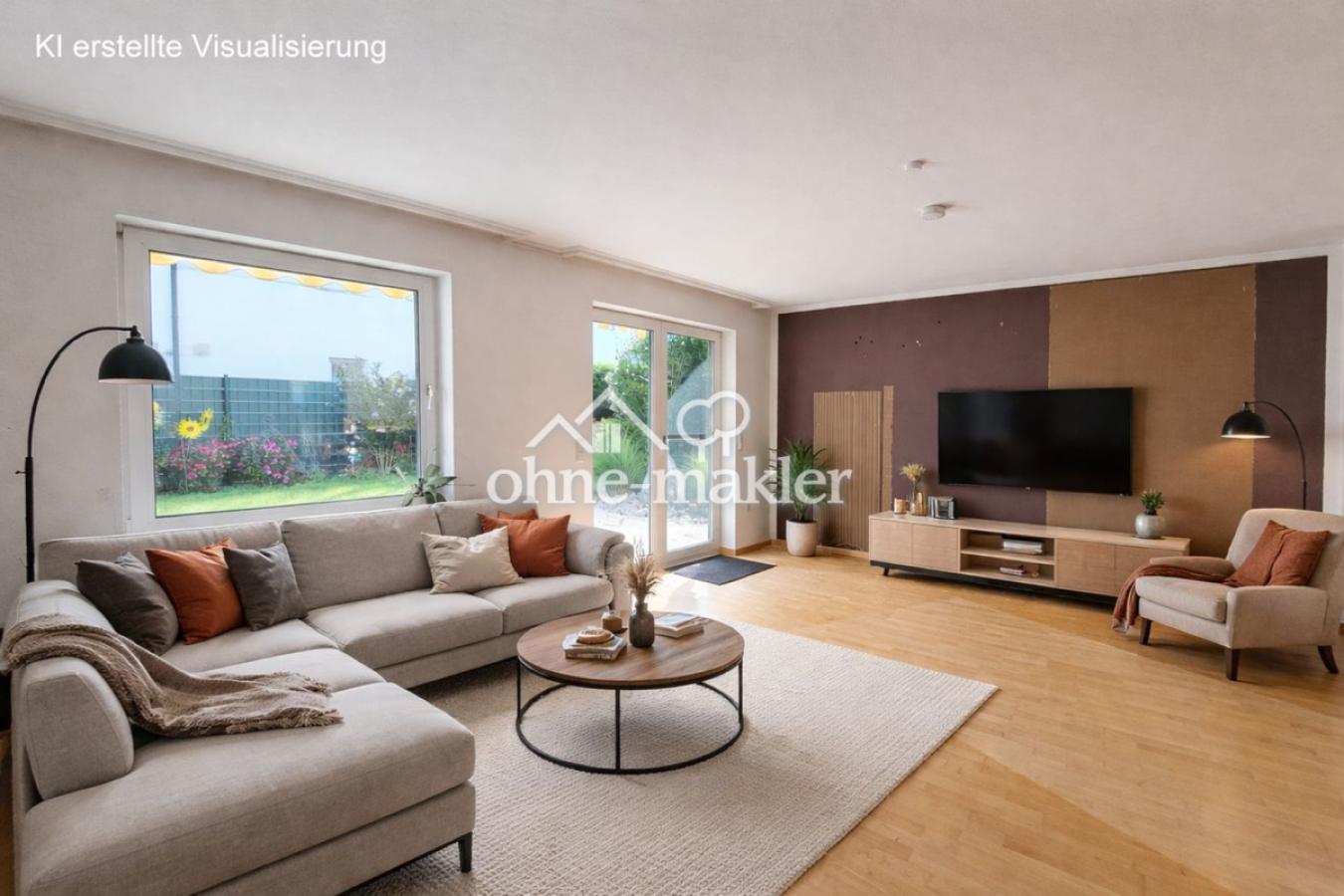 Wohnzimmer visualisiert