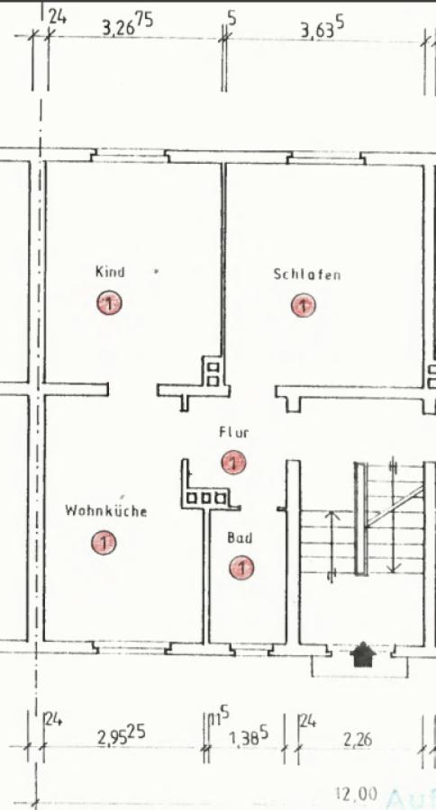 Grundriss EG Wg. 1