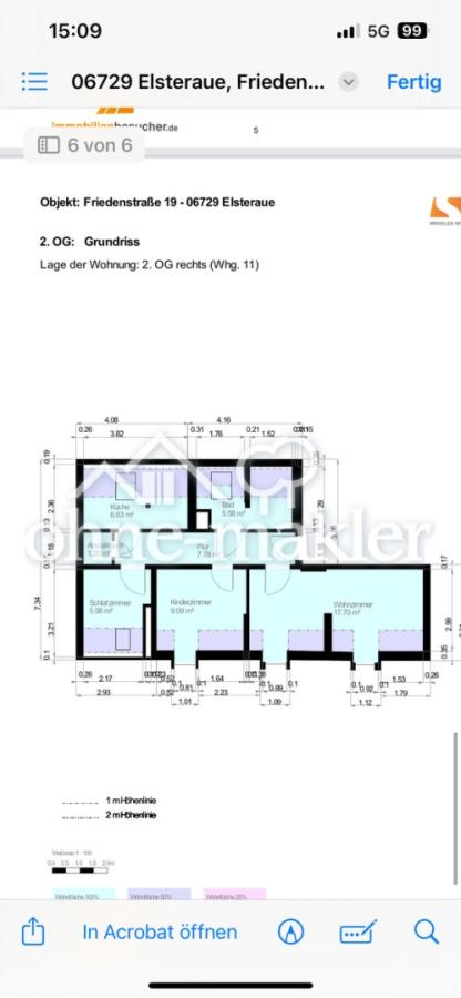 Grundriss Dachgeschosswohnung