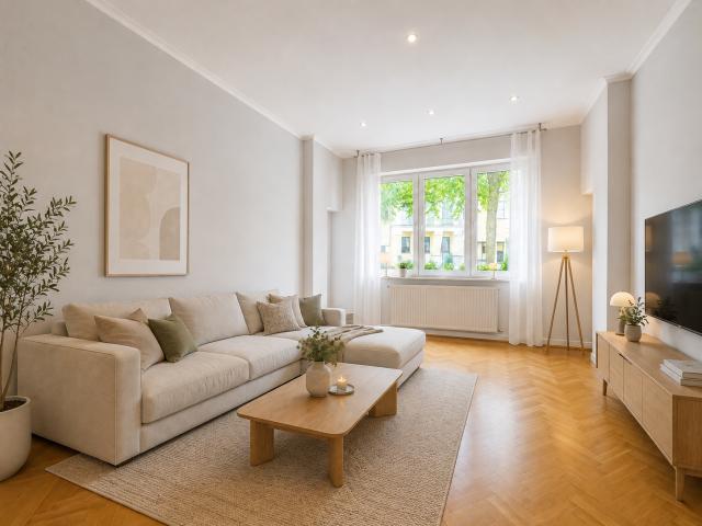 Einrichtungsbeispiel Wohnzimmer WE EG 