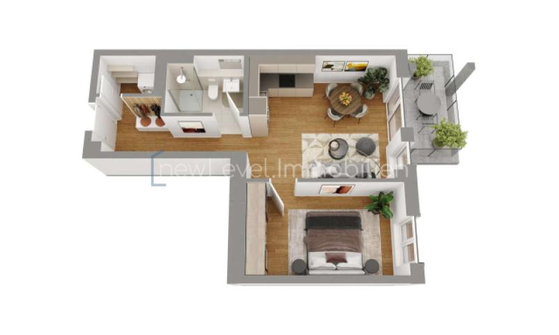 3D Grundriss Wohnung 3