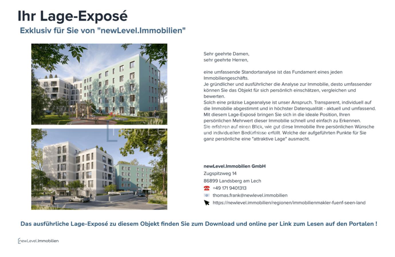 Hinweis auf das Lage-Exposé