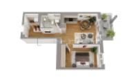 3D Grundriss Wohnung 3