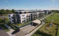 Blick zum Bauprojekt