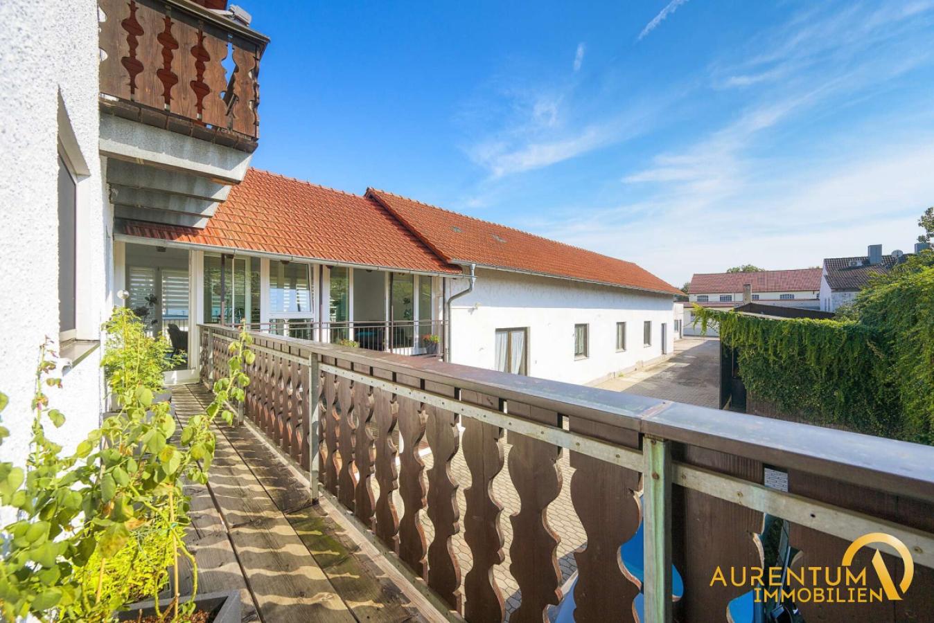 Blick vom Balkon