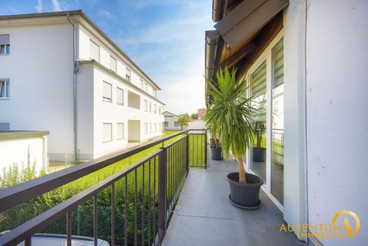 Blick vom Balkon