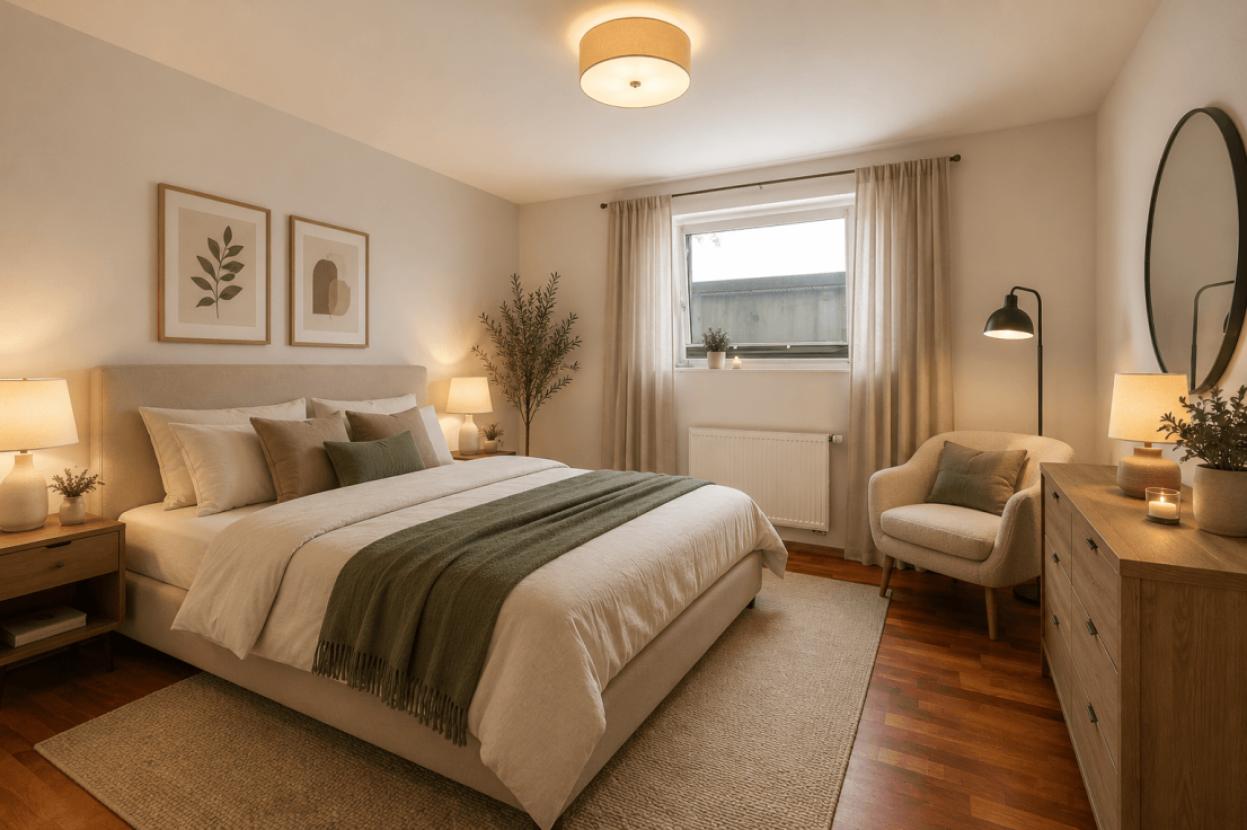 Schlafzimmer - Einrichtungsbeispiel